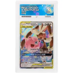 ACE 9 Mint - 2019 Pokemon Cosmic Eclipse Mega Lopunny & Jigglypuff Gx #165/236