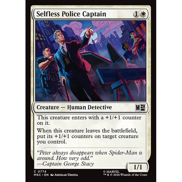 Marvel Super Heroes Commander - 774 - Selfless Police Captain - Common - W - Non-foil (Front)