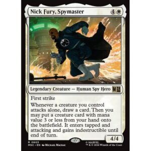Marvel Super Heroes Commander - 603 - Nick Fury, Spymaster - Rare - W - Non-foil (Front)