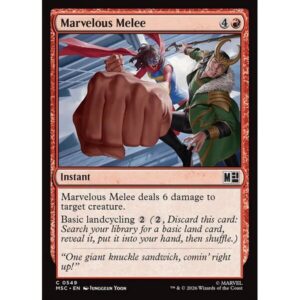 Marvel Super Heroes Commander - 549 - Marvelous Melee - Common - R - Non-foil (Front)