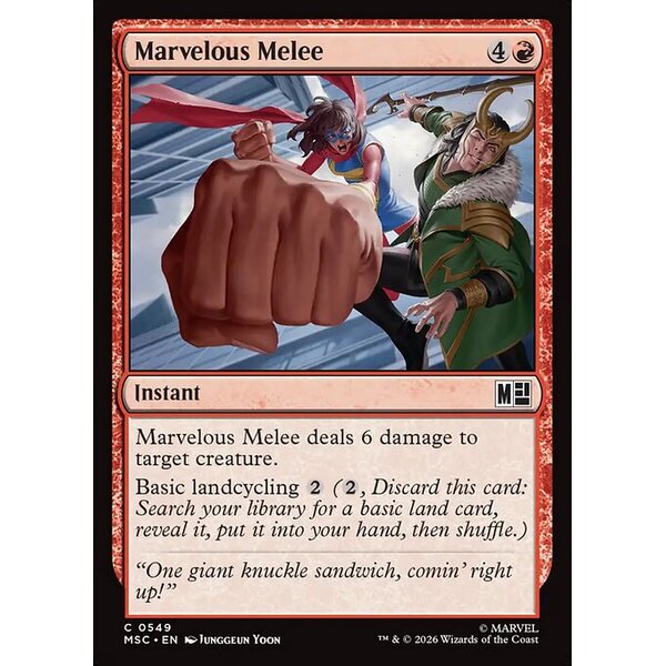 Marvel Super Heroes Commander - 549 - Marvelous Melee - Common - R - Non-foil (Front)