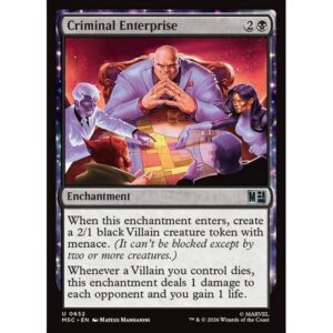 Marvel Super Heroes Commander - 652 - Criminal Enterprise - Uncommon - B - Non-foil (Front)