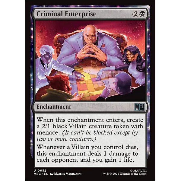 Marvel Super Heroes Commander - 652 - Criminal Enterprise - Uncommon - B - Non-foil (Front)