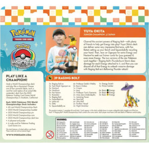 Alternative view of Pokemon 2025 World Championship Decks - Yuya Okita