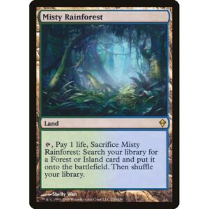 Zendikar - 220 - Misty Rainforest - Rare - C - Non-foil (Lightly Played)