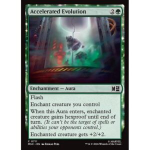 Marvel Super Heroes Commander - 711 - Accelerated Evolution - Common - G - Non-foil (Front)