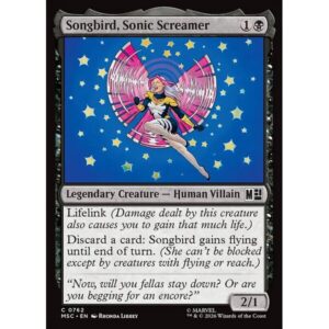 Marvel Super Heroes Commander - 762 - Songbird, Sonic Screamer - Common - B - Non-foil (Front)