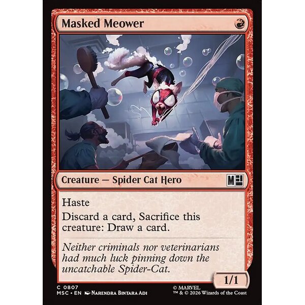 Marvel Super Heroes Commander - 807 - Masked Meower - Common - R - Non-foil (Front)