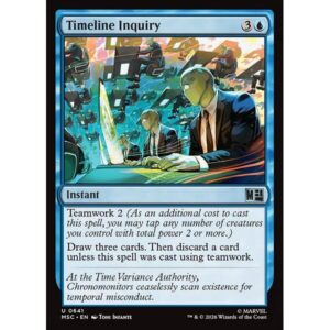 Marvel Super Heroes Commander - 641 - Timeline Inquiry - Uncommon - U - Non-foil (Front)
