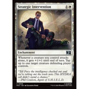 Marvel Super Heroes Commander - 609 - Strategic Intervention - Uncommon - W - Non-foil (Front)