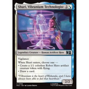 Marvel Super Heroes Commander - 746 - Shuri, Vibranium Technologist - Uncommon - WU - Non-foil (Front)