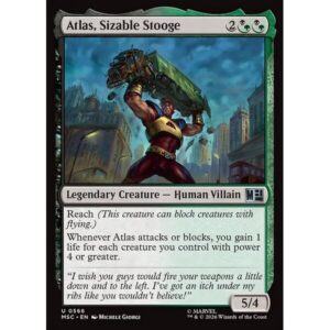 Marvel Super Heroes Commander - 566 - Atlas, Sizable Stooge - Uncommon - BG - Non-foil (Front)