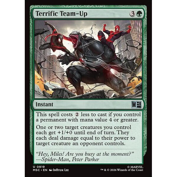 Marvel Super Heroes Commander - 819 - Terrific Team-Up - Uncommon - G - Non-foil (Front)