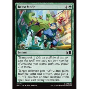 Marvel Super Heroes Commander - 713 - Beast Mode - Common - G - Non-foil (Front)