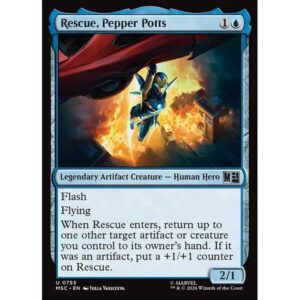 Marvel Super Heroes Commander - 755 - Rescue, Pepper Potts - Uncommon - U - Non-foil (Front)