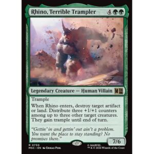 Marvel Super Heroes Commander - 730 - Rhino, Terrible Trampler - Rare - G - Non-foil (Front)