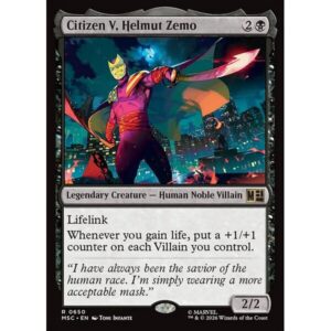 Marvel Super Heroes Commander - 650 - Citizen V, Helmut Zemo - Rare - B - Non-foil (Front)