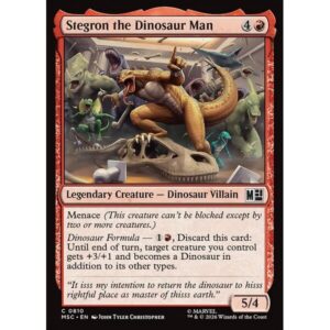 Marvel Super Heroes Commander - 810 - Stegron the Dinosaur Man - Common - R - Non-foil (Front)