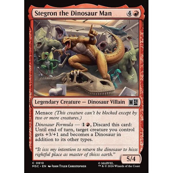 Marvel Super Heroes Commander - 810 - Stegron the Dinosaur Man - Common - R - Non-foil (Front)