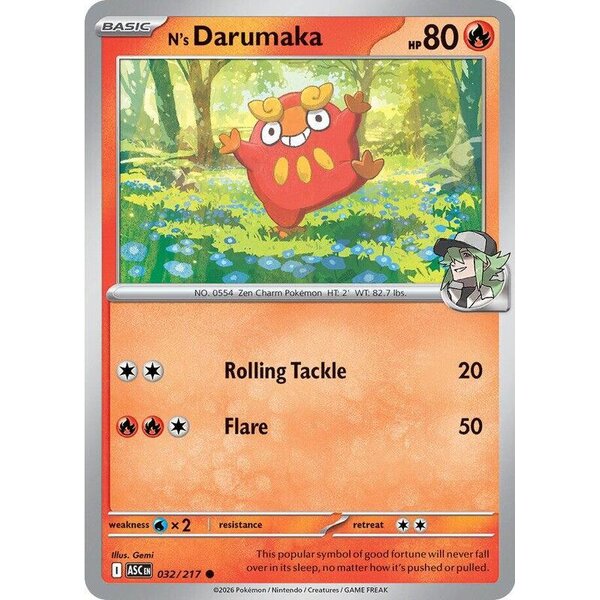 Ascended Heroes - 032/217 - N's Darumaka