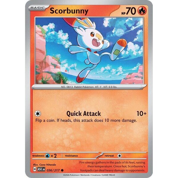 Ascended Heroes - 036/217 - Scorbunny
