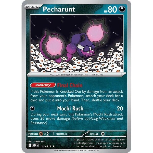 Ascended Heroes - 143/217 - Pecharunt