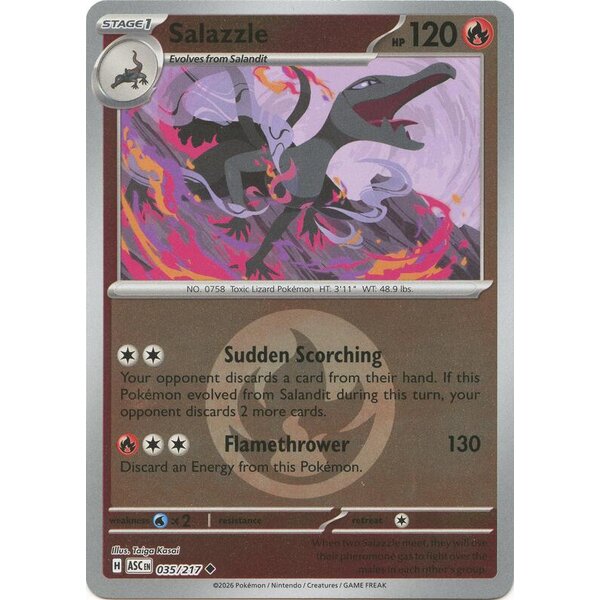 Ascended Heroes - 035/217 - Salazzle (Energy Symbol Pattern) - Reverse Holo