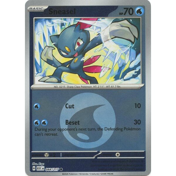 Ascended Heroes - 044/217 - Sneasel (Energy Symbol Pattern) - Reverse Holo