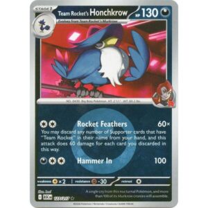 Ascended Heroes - 127/217 - Team Rocket's Honchkrow (Energy Symbol Pattern) - Reverse Holo