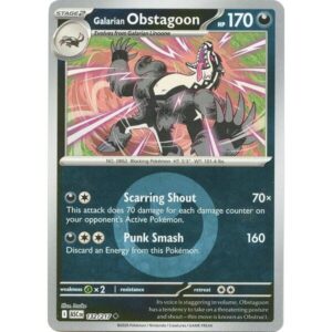 Ascended Heroes - 132/217 - Galarian Obstagoon (Energy Symbol Pattern) - Reverse Holo