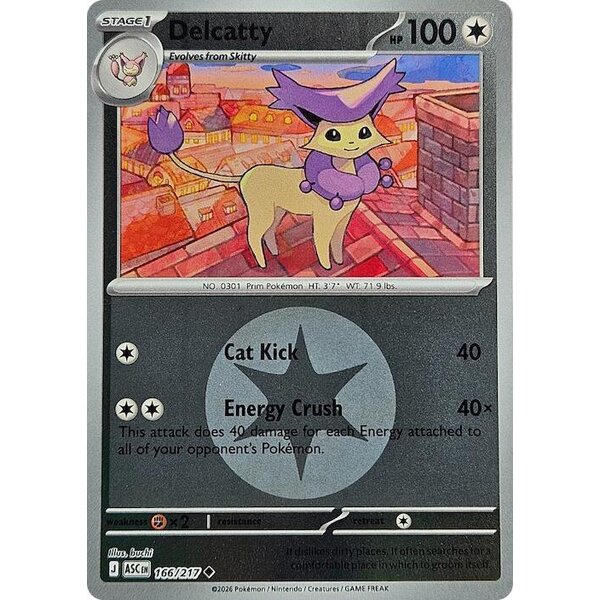 Ascended Heroes - 166/217 - Delcatty (Energy Symbol Pattern) - Reverse Holo
