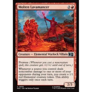 Marvel Super Heroes Commander - 699 - Molten Lavamancer - Uncommon - R - Non-foil (Front)