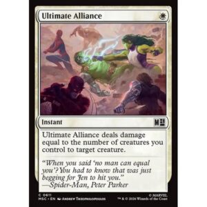 Marvel Super Heroes Commander - 611 - Ultimate Alliance - Common - W - Non-foil (Front)