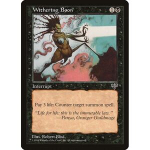 Mirage - 152 - Withering Boon - Uncommon - B - Non-foil (Front)