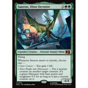 Marvel Super Heroes Commander - 731 - Sauron, Dino Devotee - Mythic - G - Non-foil (Front)