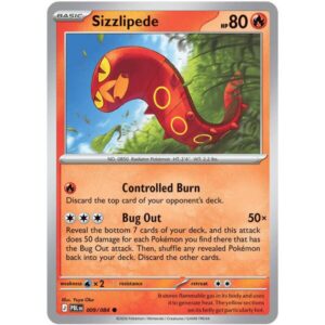 Pitch Black - 009/084 - Sizzlipede - Reverse Holo