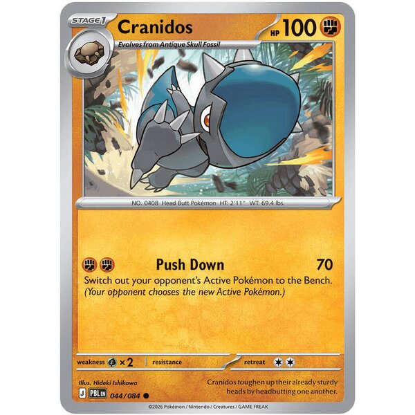 Pitch Black - 044/084 - Cranidos - Reverse Holo