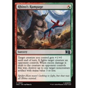 Marvel Super Heroes Commander - 823 - Rhino's Rampage - Uncommon - RG - Non-foil (Front)