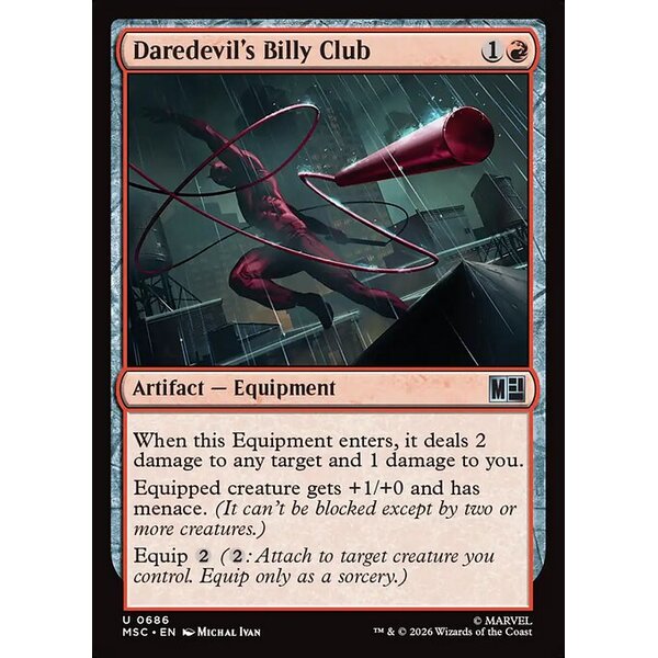 Marvel Super Heroes Commander - 686 - Daredevil's Billy Club - Uncommon - R - Non-foil (Front)