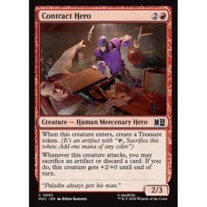 Marvel Super Heroes Commander - 683 - Contract Hero - Common - R - Non-foil (Front)
