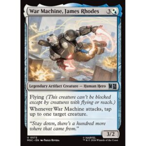 Marvel Super Heroes Commander - 572 - War Machine, James Rhodes - Uncommon - WU - Non-foil (Front)