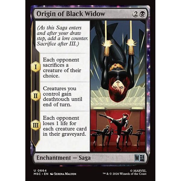 Marvel Super Heroes Commander - 664 - Origin of Black Widow - Uncommon - B - Non-foil (Front)