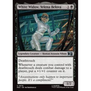 Marvel Super Heroes Commander - 676 - White Widow, Yelena Belova - Uncommon - B - Non-foil (Front)
