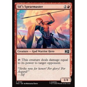 Marvel Super Heroes Commander - 765 - Sif's Spearmaster - Common - R - Non-foil (Front)