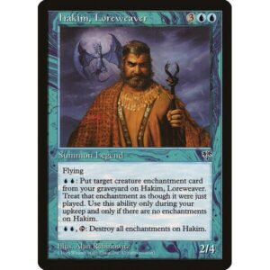 Mirage - 68 - Hakim, Loreweaver - Rare - U - Non-foil (Front)
