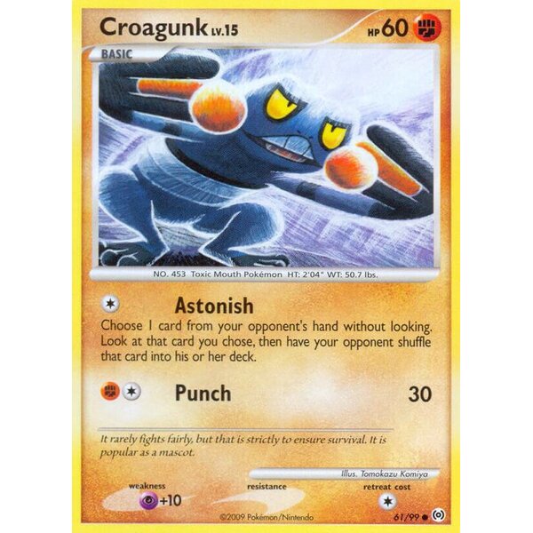 Arceus - 61/99 - Croagunk