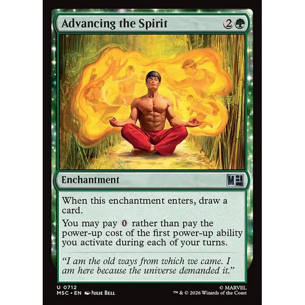 Marvel Super Heroes Commander - 712 - Advancing the Spirit - Uncommon - G - Non-foil (Front)