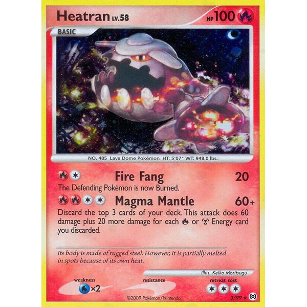 Arceus - 3/99 - Heatran - Holo