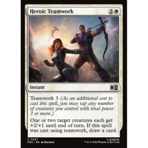 Marvel Super Heroes Commander - 597 - Heroic Teamwork - Common - W - Non-foil (Front)