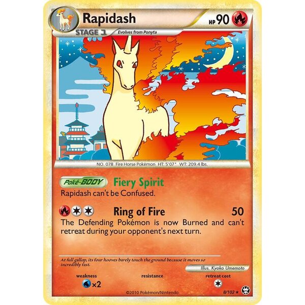 Triumphant - 8/102 - Rapidash - Holo